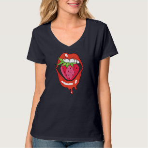 Erdbeeren Früchte gesund leckeres Sommerobst Ve T-Shirt