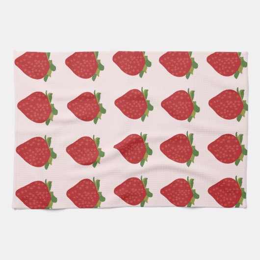 Erdbeeren Früchte Rote Erdbeeren Geschirrtuch (Horizontal)