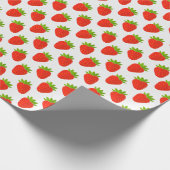 Erdbeeren Fruchtumhüllpapier Geschenkpapier (Ecke)