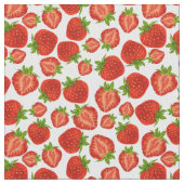 Erdbeeren Fun Sommer Erdbeerfabrik Stoff (Nahaufnahme)