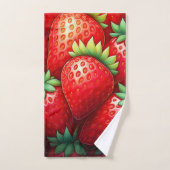 Erdbeeren Galore Badhandtuch Set (Handtuch)