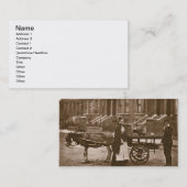 "Erdbeeren - ganz reif, ganz reif! ", 1876-78 Visitenkarte (Vorne/Hinten)