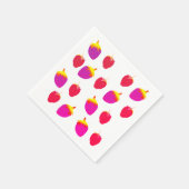 Erdbeeren, Garden Party Cocktail Napkin Serviette (Ecke)