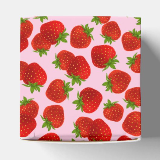 Erdbeeren-Gastgeschenk Geschenkschachtel (Oben)