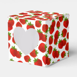 Erdbeeren-Gastgeschenk Geschenkschachtel