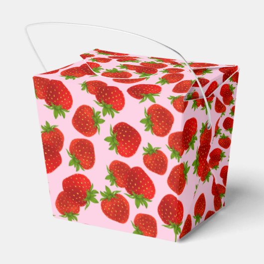 Erdbeeren-Gastgeschenk Geschenkschachtel (Rückseite)