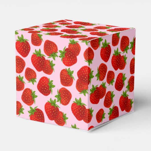 Erdbeeren-Gastgeschenk Geschenkschachtel (Rückseite)