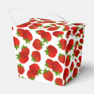 Erdbeeren-Gastgeschenk Geschenkschachtel