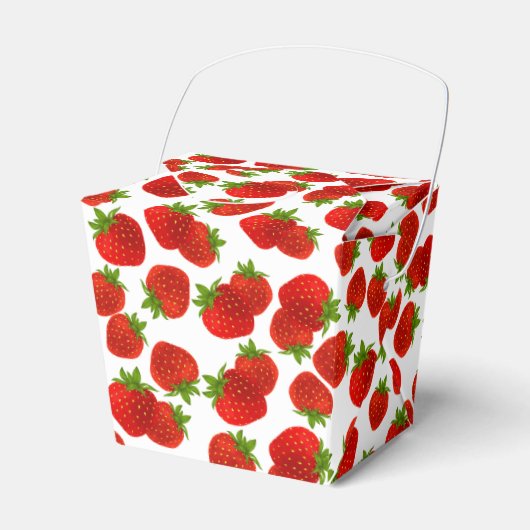 Erdbeeren-Gastgeschenk Geschenkschachtel (Vorderseite)
