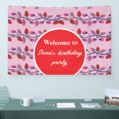 Erdbeeren Geburtstagsparty Banner (Messe)
