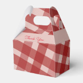 Erdbeeren Geburtstagsparty Cookies Kariert Geschenkschachtel (Rückseite)