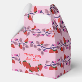 Erdbeeren Geburtstagsparty Geschenkschachtel