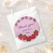 Erdbeeren Geburtstagsparty Geschenktütchen (Ausgeschnitten)