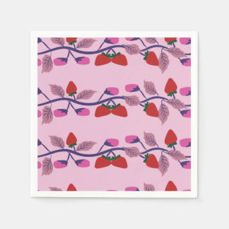 Erdbeeren Geburtstagsparty Serviette