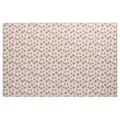Erdbeeren, gesäubert auf Creme  Stoff (Fat Quarter (45,7 x 55,9 cm))