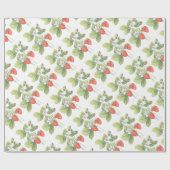 Erdbeeren Geschenkpapier (Flach)