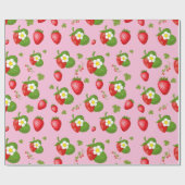 Erdbeeren Geschenkpapier (Flach)