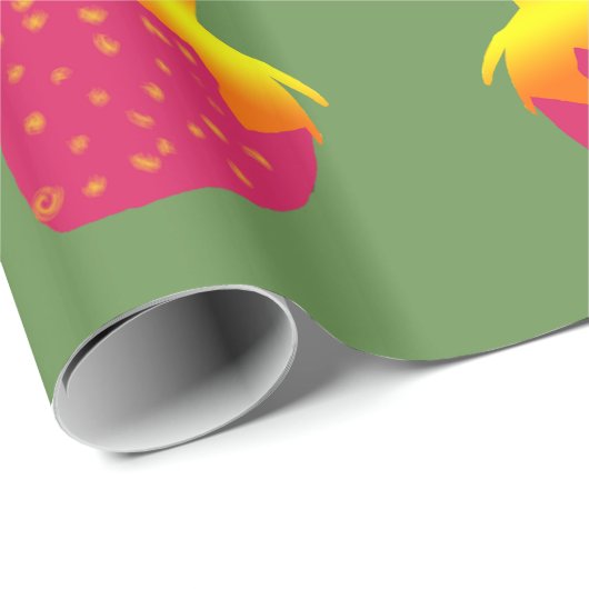 Erdbeeren Geschenkpapier (Rolleneckpunkt)