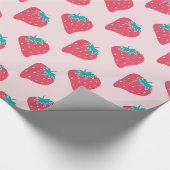 Erdbeeren Geschenkpapier (Ecke)