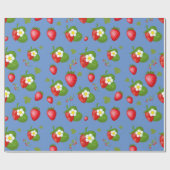 Erdbeeren Geschenkpapier (Flach)