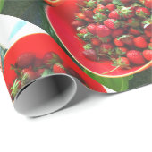 Erdbeeren Geschenkpapier (Rolleneckpunkt)