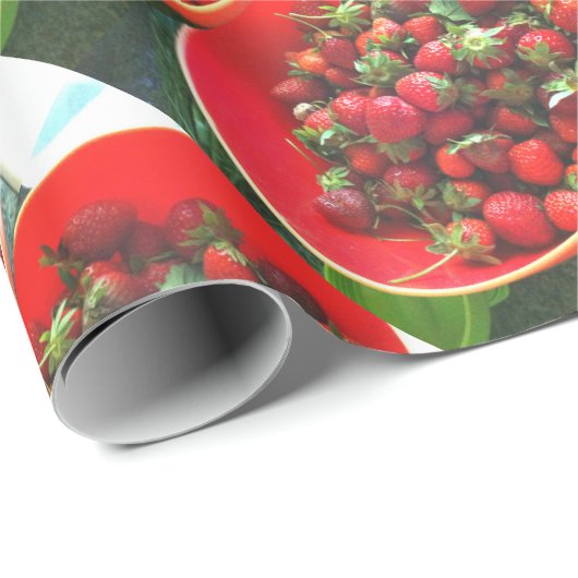 Erdbeeren Geschenkpapier (Rolleneckpunkt)