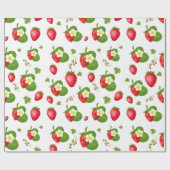 Erdbeeren Geschenkpapier (Flach)