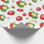 Erdbeeren Geschenkpapier (Ecke)