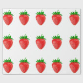 Erdbeeren Geschenkpapier (Flach)