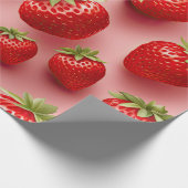 Erdbeeren Geschenkpapier (Ecke)