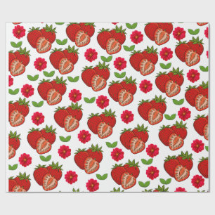Erdbeeren geschenkpapier