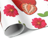 Erdbeeren geschenkpapier (Rolleneckpunkt)