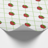Erdbeeren Geschenkpapier (Ecke)