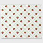 Erdbeeren Geschenkpapier (Flach)