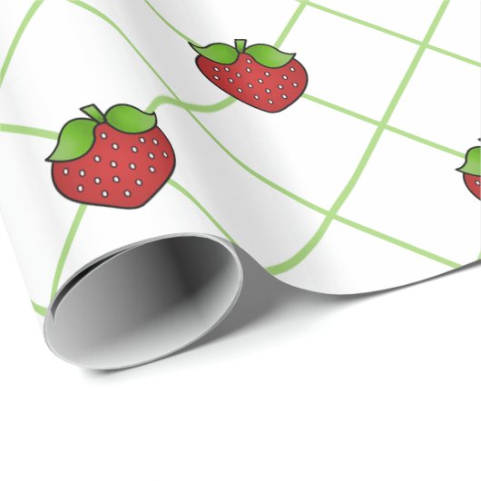 Erdbeeren Geschenkpapier (Rolleneckpunkt)