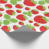 Erdbeeren Geschenkpapier (Ecke)