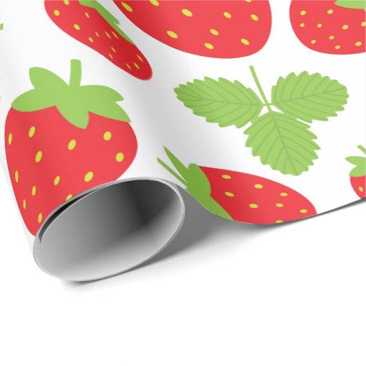 Erdbeeren Geschenkpapier (Rolleneckpunkt)