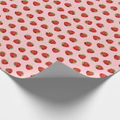 Erdbeeren Geschenkpapier (Ecke)