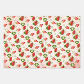 Erdbeeren Geschenkpapier Set (Vorderseite)