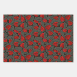 Erdbeeren Geschenkpapier Set