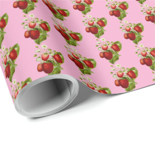 Erdbeeren Geschenkverpackung Papier Erdbeeren Geschenkpapier