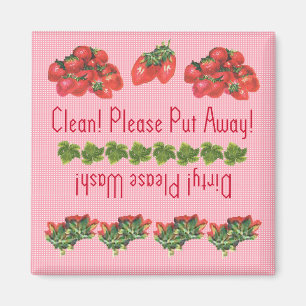 Erdbeeren-Geschirrspülmagnete Magnet