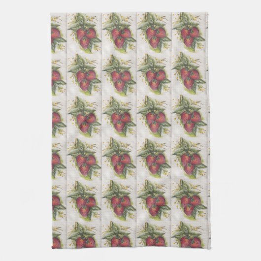 Erdbeeren Geschirrtuch (Vertikal)