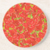 Erdbeeren Getränkeuntersetzer (Vorne)