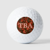 Erdbeeren Golf Balls Golfball (Vorderseite)