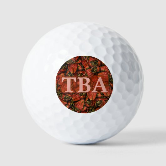 Erdbeeren Golf Balls Golfball (Vorderseite)