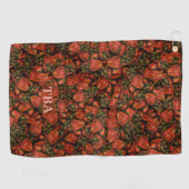 Erdbeeren Golf Handtücher (Horizontal)
