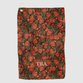 Erdbeeren Golf Handtücher (Vorderseite)