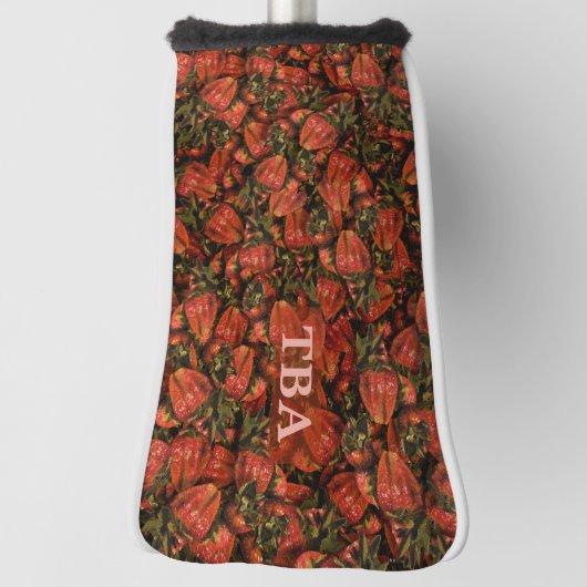 Erdbeeren Golf Putter Cover Headcover (Rotieren 90)