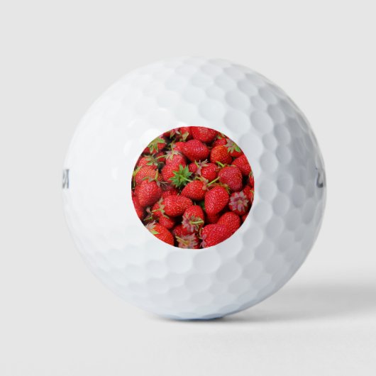 Erdbeeren Golfball (Vorderseite)
